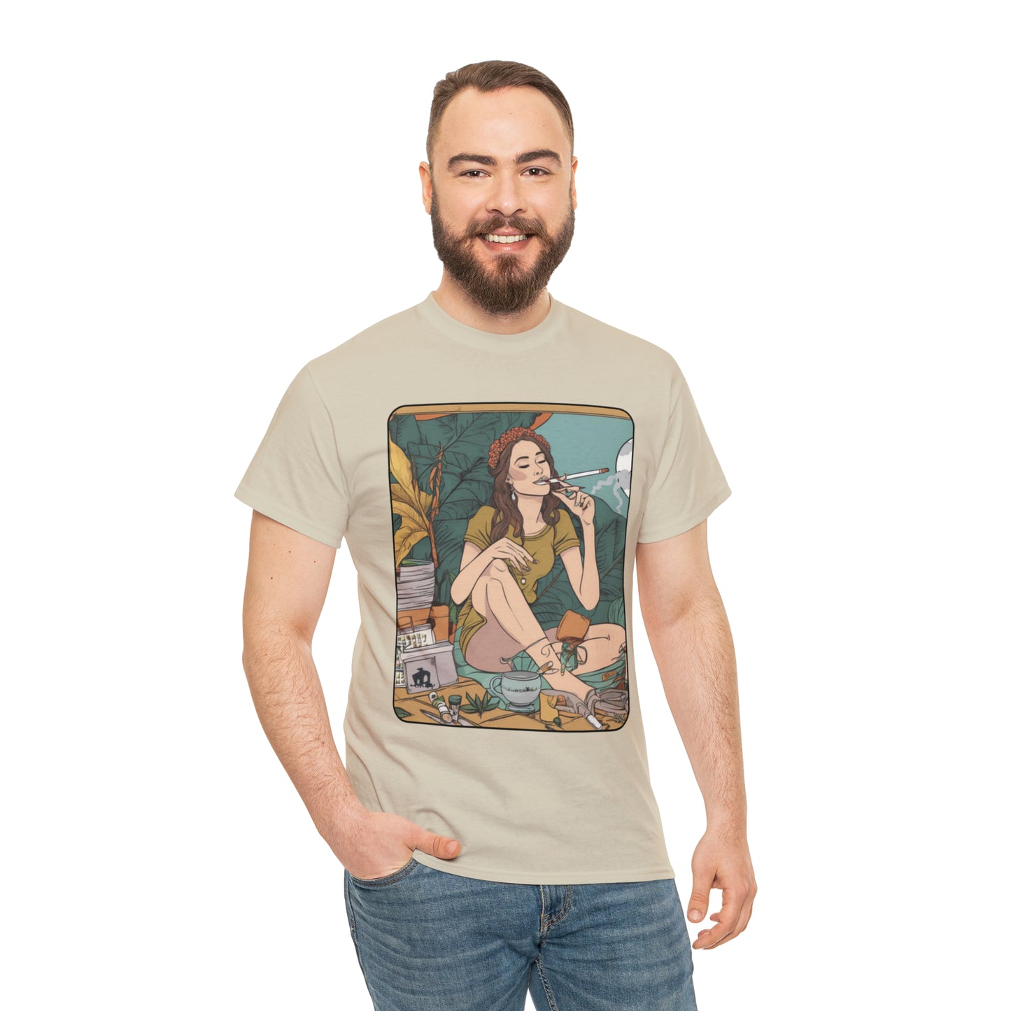 Unisex Heavy Cotton Tee Cannabis Enthusiast Series No. 2