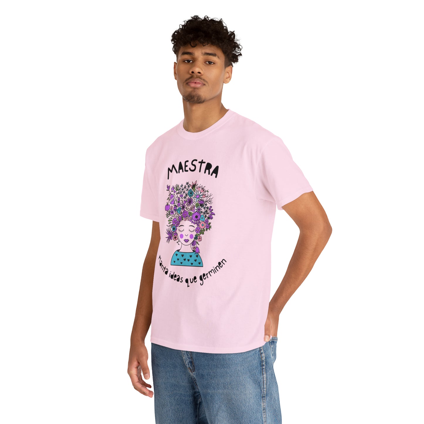 Maestra Planta Ideas Que Germinen Graphic Tshirt Unisex Heavy Cotton Tee