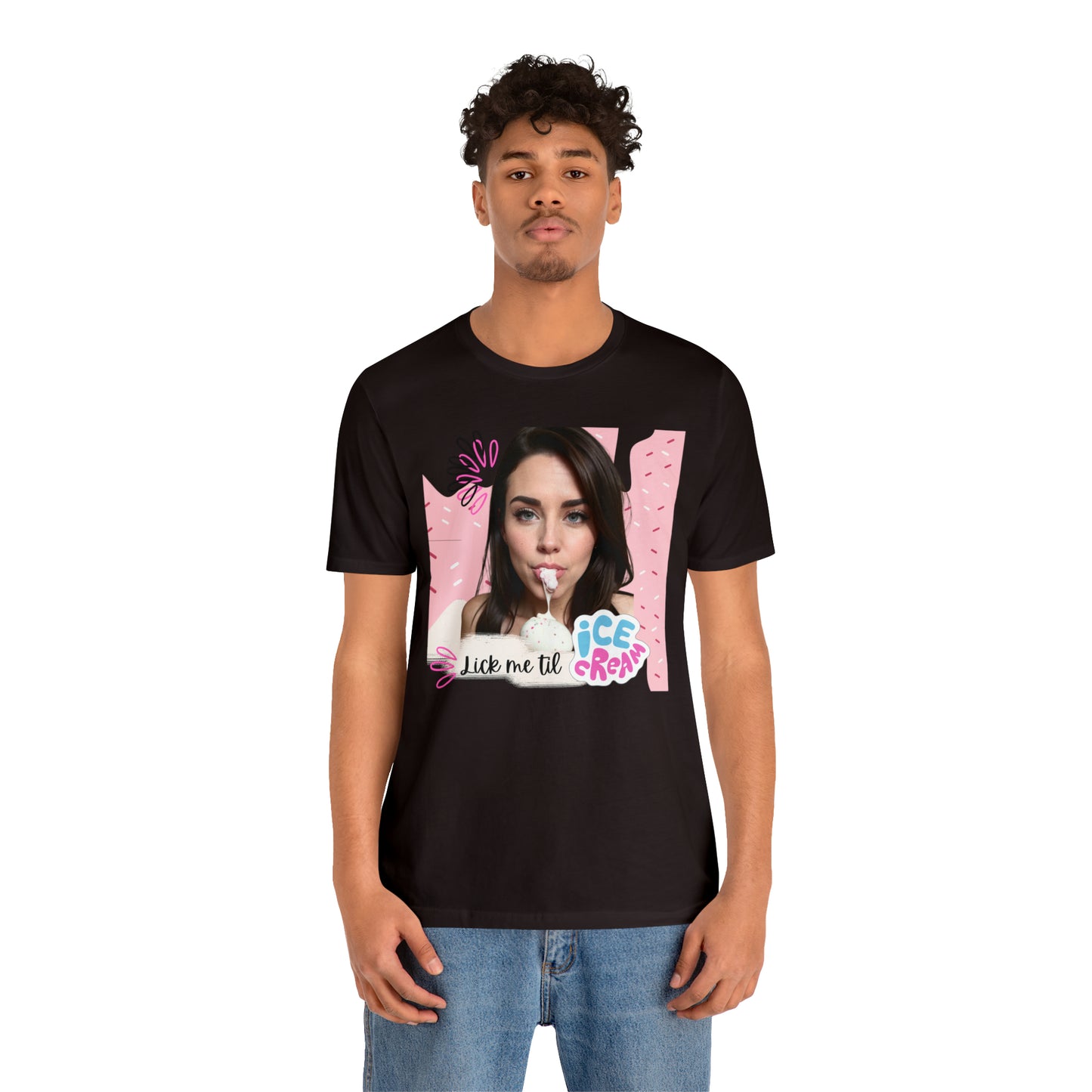 NSFW Lick me til Ice Scream Unisex Jersey Short Sleeve Tee