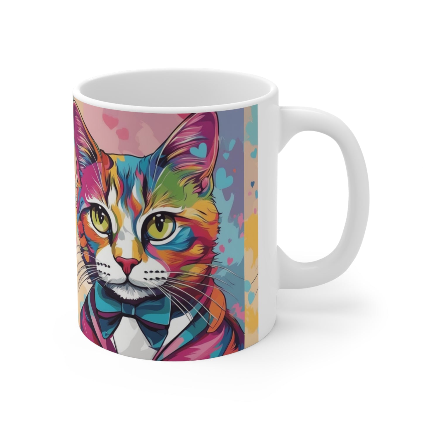 Mr. Kitty Cat Ceramic Mug 11oz
