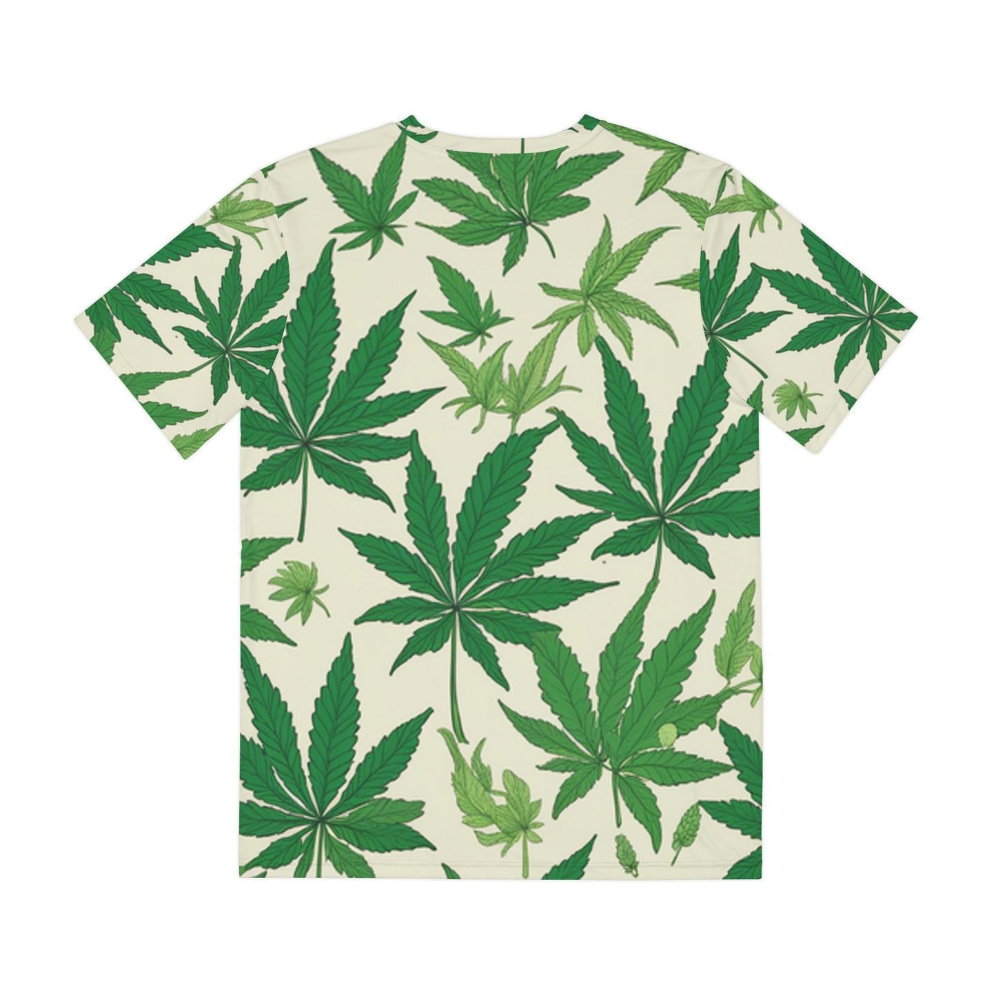 Men's Polyester Tee (AOP) rasta bob cannabis enthusiast