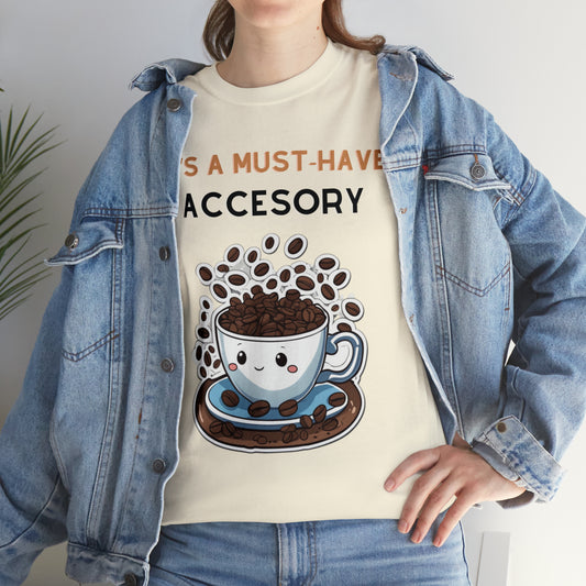 Unisex Heavy Cotton Tee Coffee Must-Have Accesory