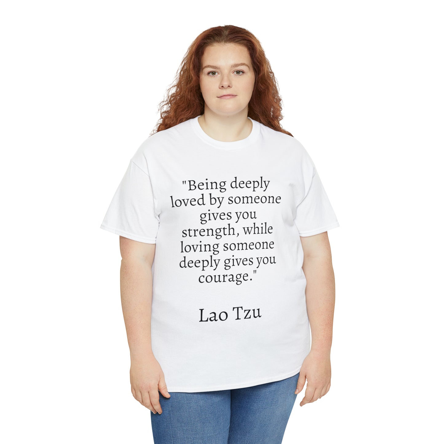 Unisex Heavy Cotton Tee Quotes Lao Tzu