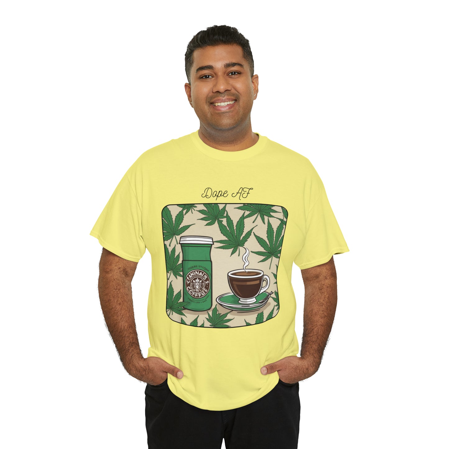 Unisex Heavy Cotton Tee Cannabis Enthusiast Series Dope AF
