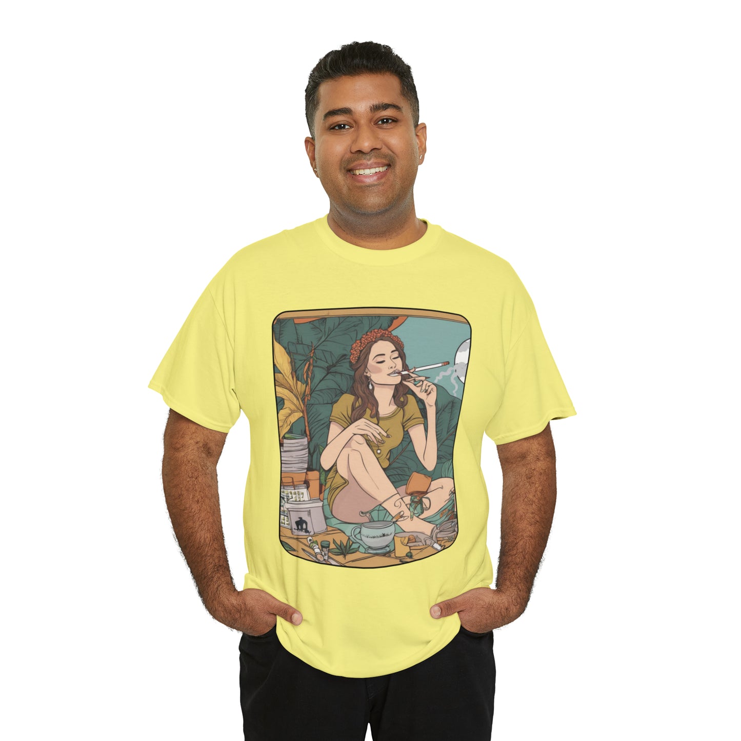Unisex Heavy Cotton Tee Cannabis Enthusiast Series No. 2