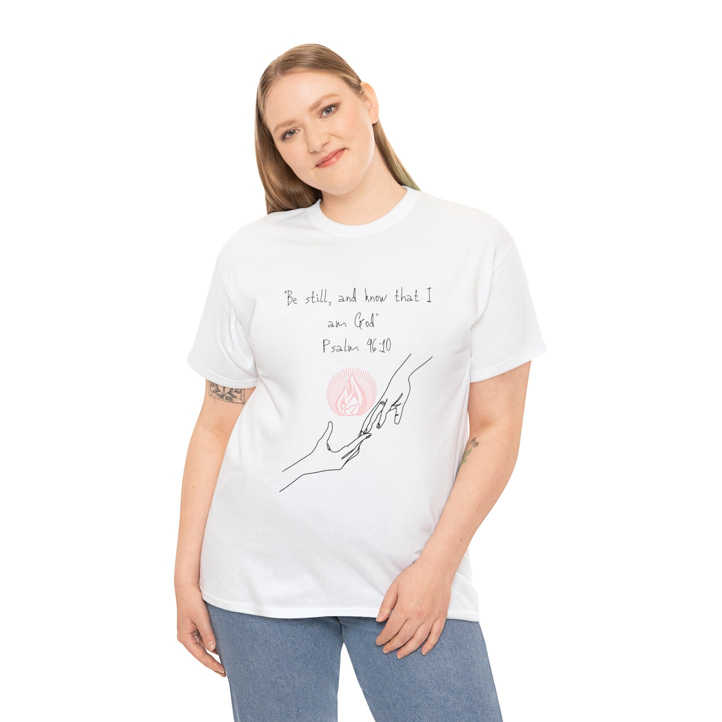 Psalm 46:10 Graphic Tshirt Unisex Heavy Cotton Tee