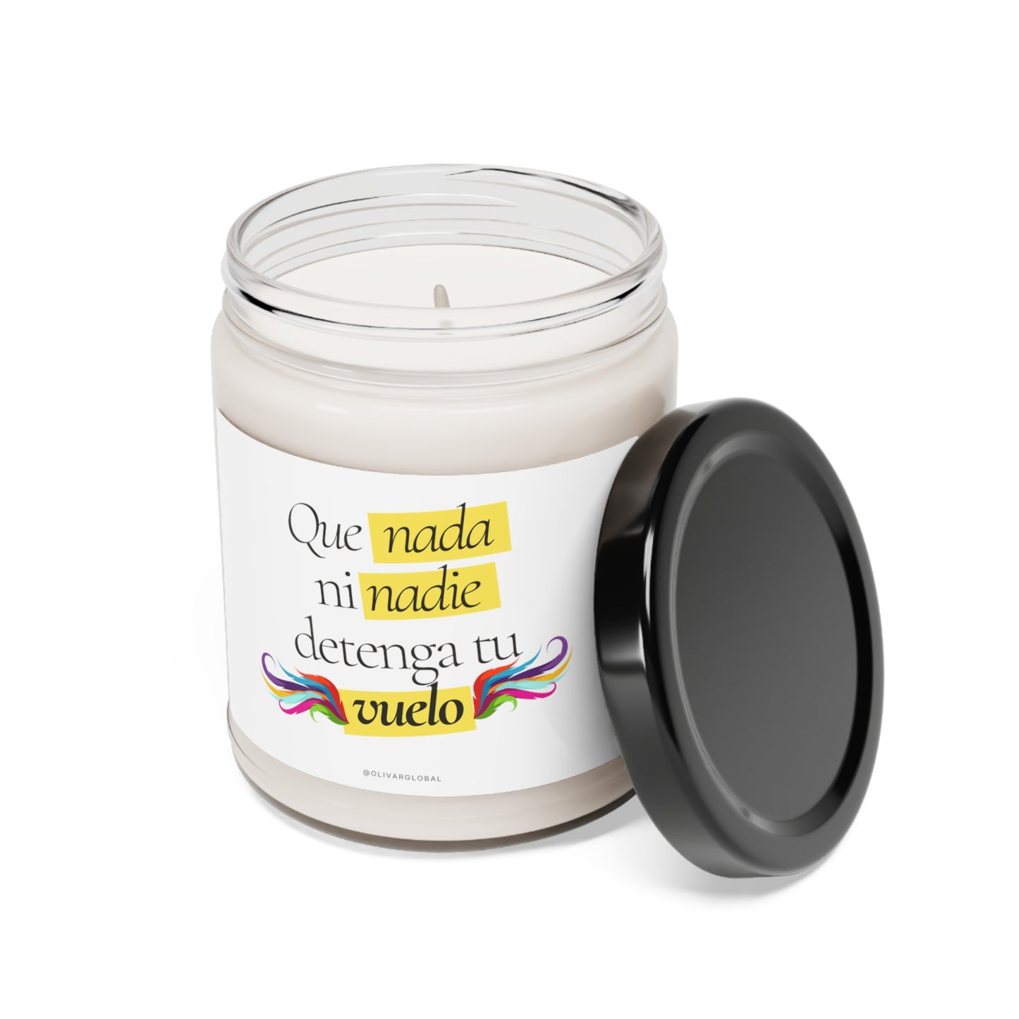 Que nada ni nadie detenga tu vuelo Scented Soy Candle, 9oz
