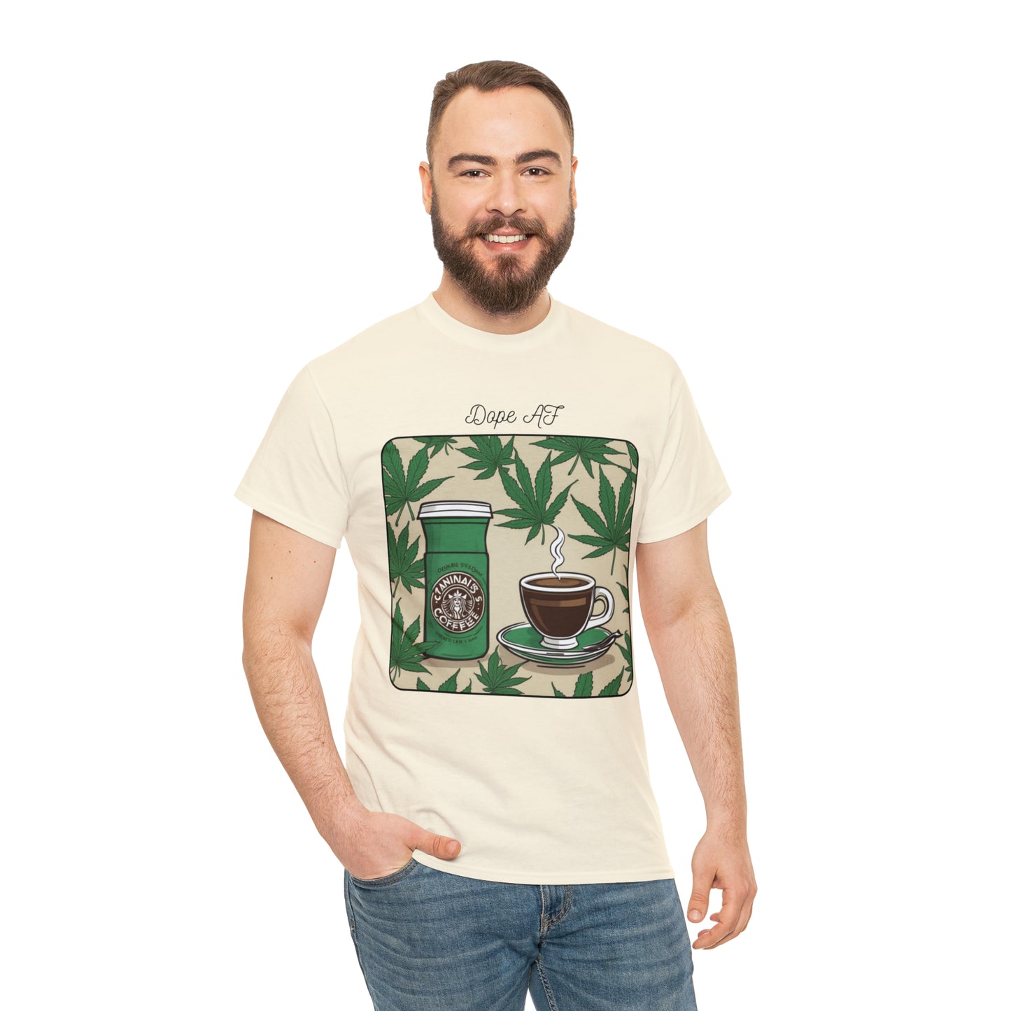 Unisex Heavy Cotton Tee Cannabis Enthusiast Series Dope AF